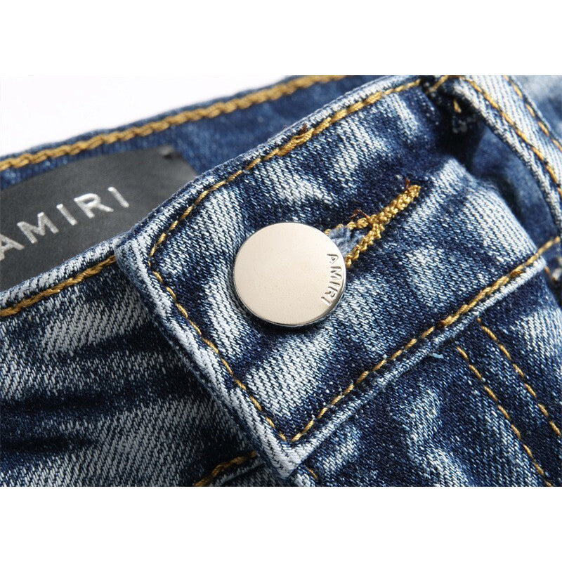 AMIRI Jeans High-quality distressed pure cotton