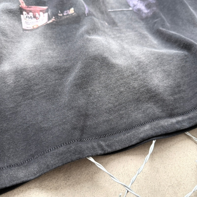 Unisex Vintage T Shirts Saint × Joker Artist Limited Edition Collaboration T-Shirt. Features authentic-spec 280g heavyweight fabric that retains its quality after washing. Crafted with vintage-style single-stitch and heaven-and-earth (blind stitc