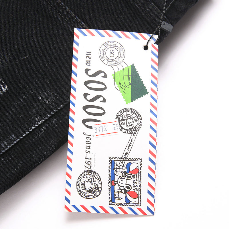 Mens Fashion Jeans Star Rhinestones S3972# Pure cotton high quality