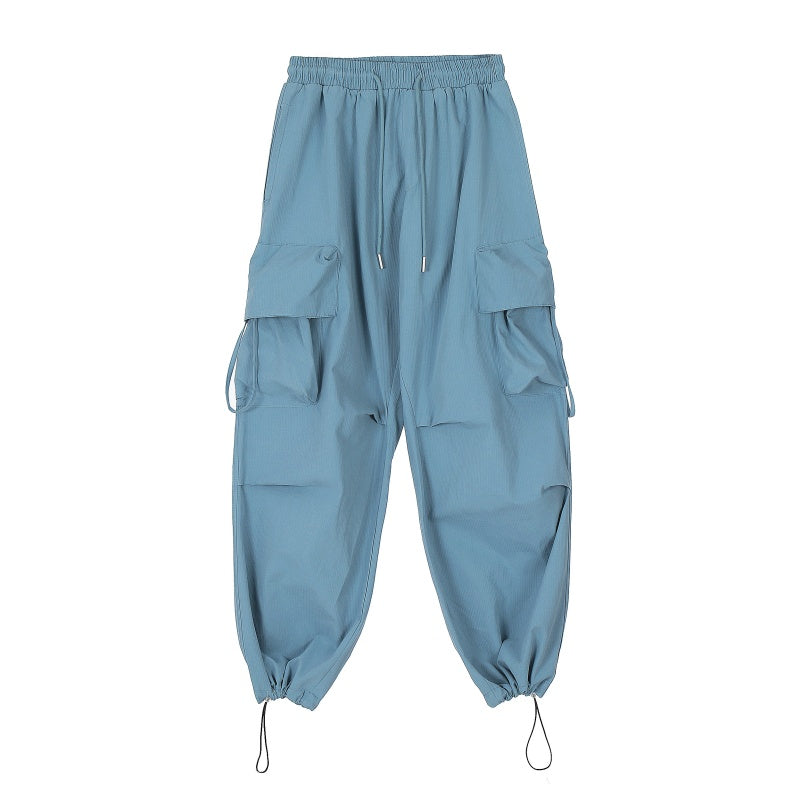 American-style streetwear harem pants Solid tone versatile streetwear bottoms