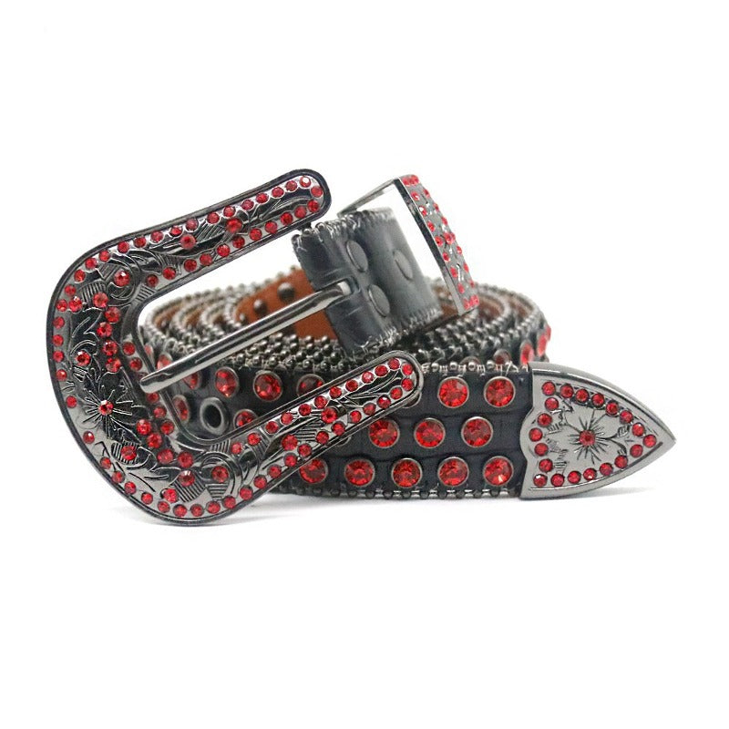 Hip-Hop Punk Rhinestone Belt Buckle