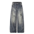 American-style streetwear harem pants Bottom Hem Distressed Baggy Apparel