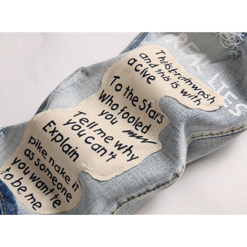 AMIRI Jeans High-quality distressed pure cotton
