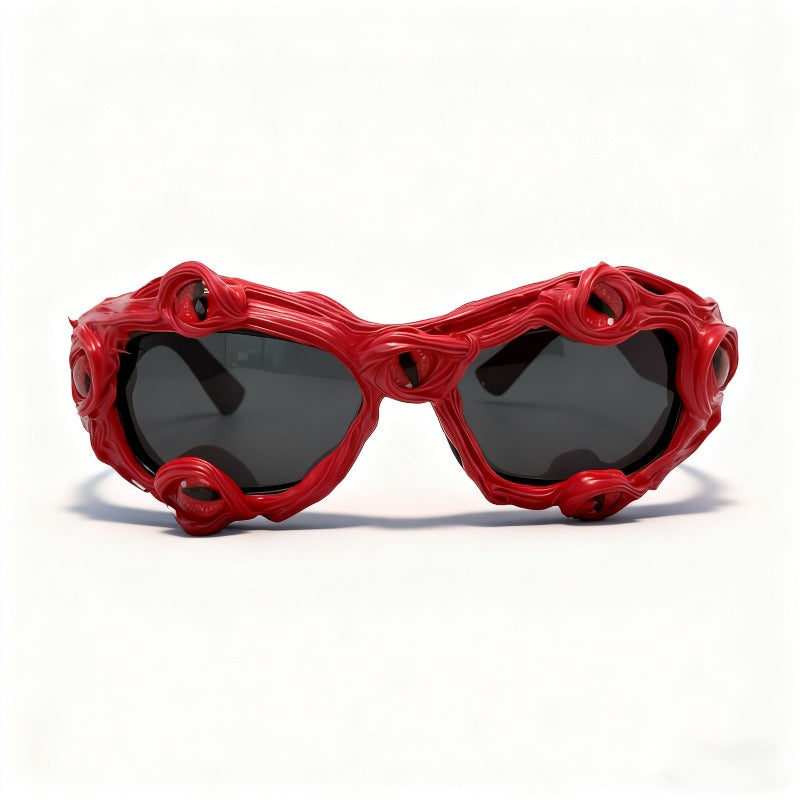 Trendy punk glasses dark gothic styley2k