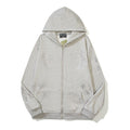 Denim Tears Hoodie Fleece Bling Rhinestone Flower Wreath Graphic Oversized Zip-Up Hooded