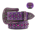 Hip-hop punk rhinestone belt unisex punk style