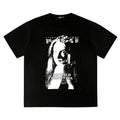 ERD T Shirts Vintage Grainy Figure Gothic Street Casual Top
