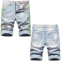 Denim shorts High-quality trendy casual pure cotton Non-stretch plus-size men's clothing