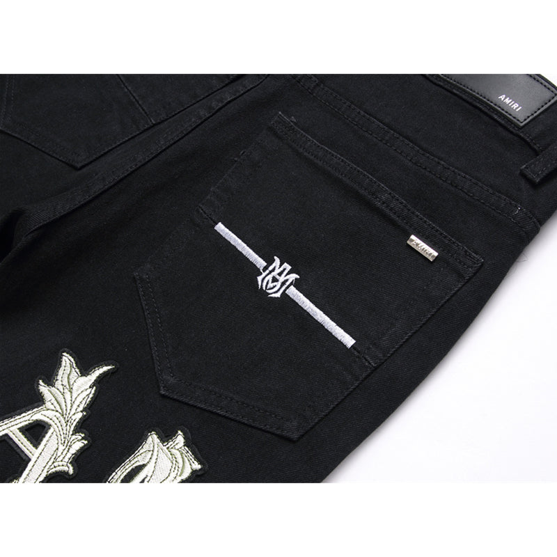 AMIRI Jeans High-quality distressed pure cotton