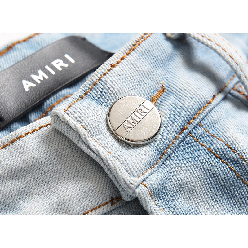 AMIRI Jeans High-quality distressed pure cotton