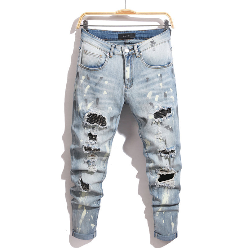 AMIRI Jeans High-quality distressed pure cotton