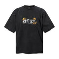 Saint Michael T Shirts Burning Classic Car Vintage Graphic Print