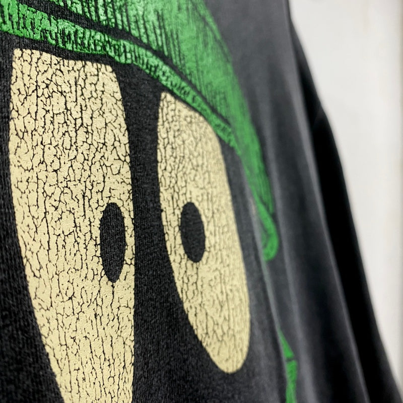 Unisex Vintage T Shirts Big Eyes Limited Edition: Heavyweight, high-street retro short-sleeve tee featuring a distressed vintage wash and premium vertical-crack print.