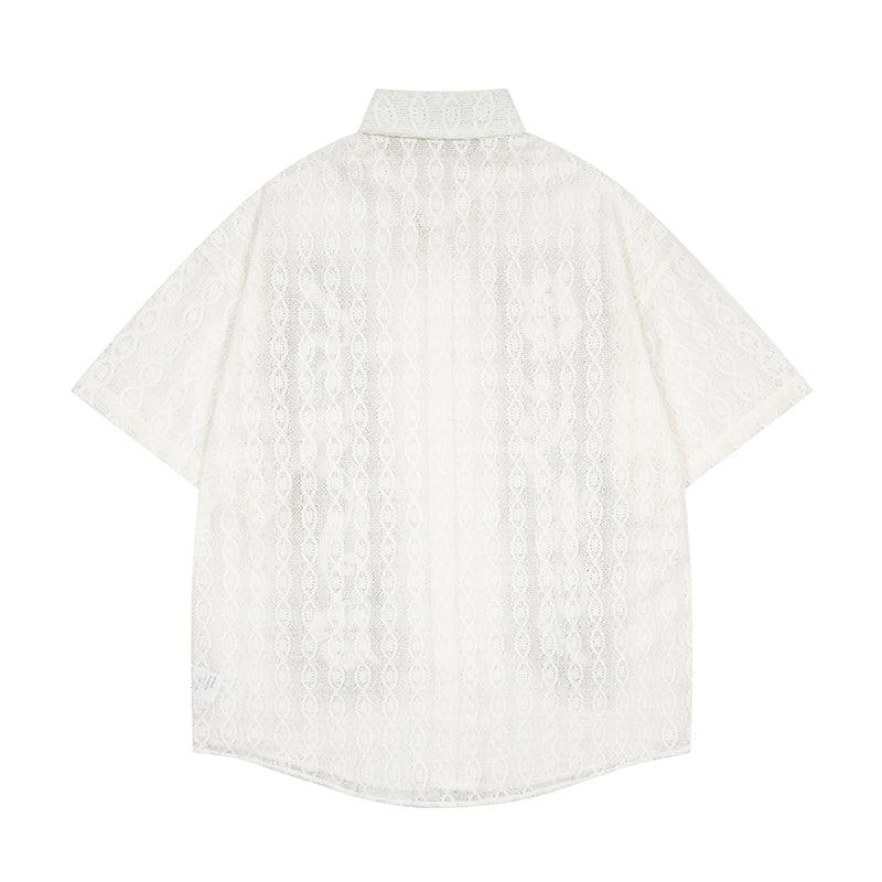 Unisex vintage T-shirt Polo shirt with a stand-up collar