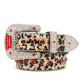 Hip-hop punk rhinestone belt spring alloy pin buckle