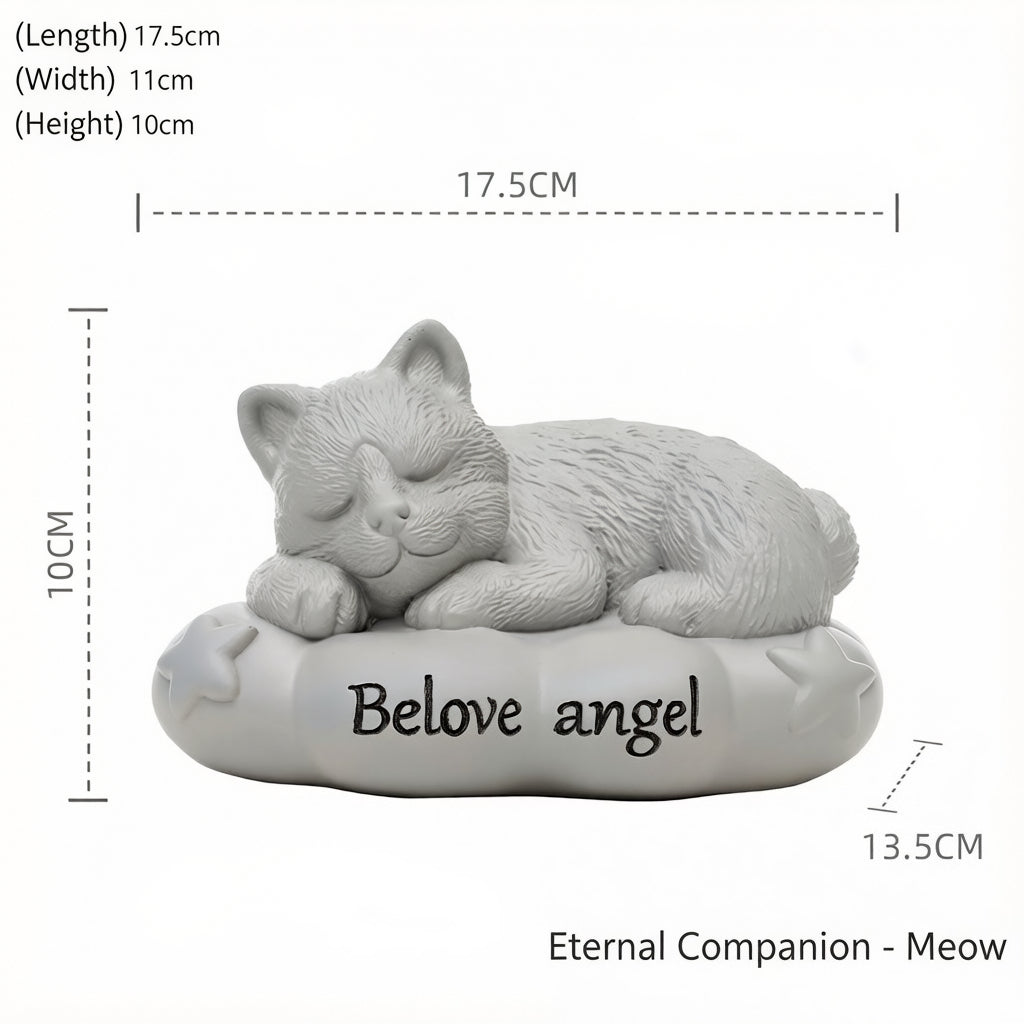 Pet Grave Marker Resin Cartoon Pet Urn Dog Cat Funeral Memorial Supplies Cremation Ashes Storage Jar