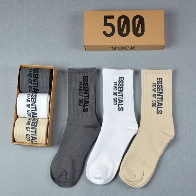Men socks cotton knee socks