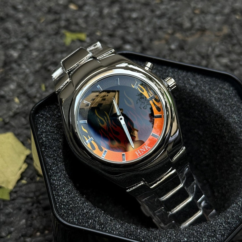 Men's watches y2k creative dynamic flame