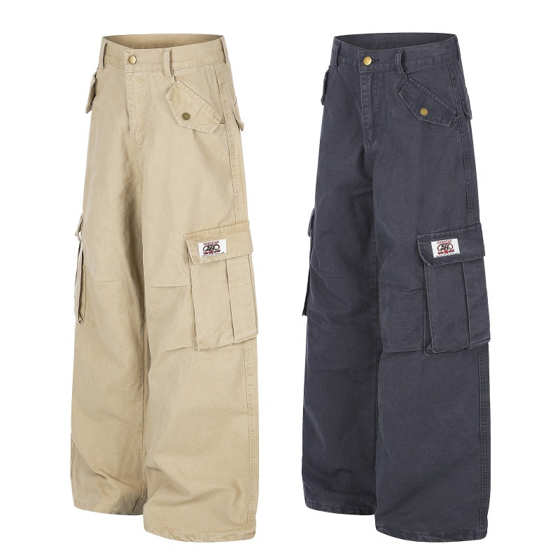 American-style streetwear harem pants Soft Twill Oversized Wide Silhouette