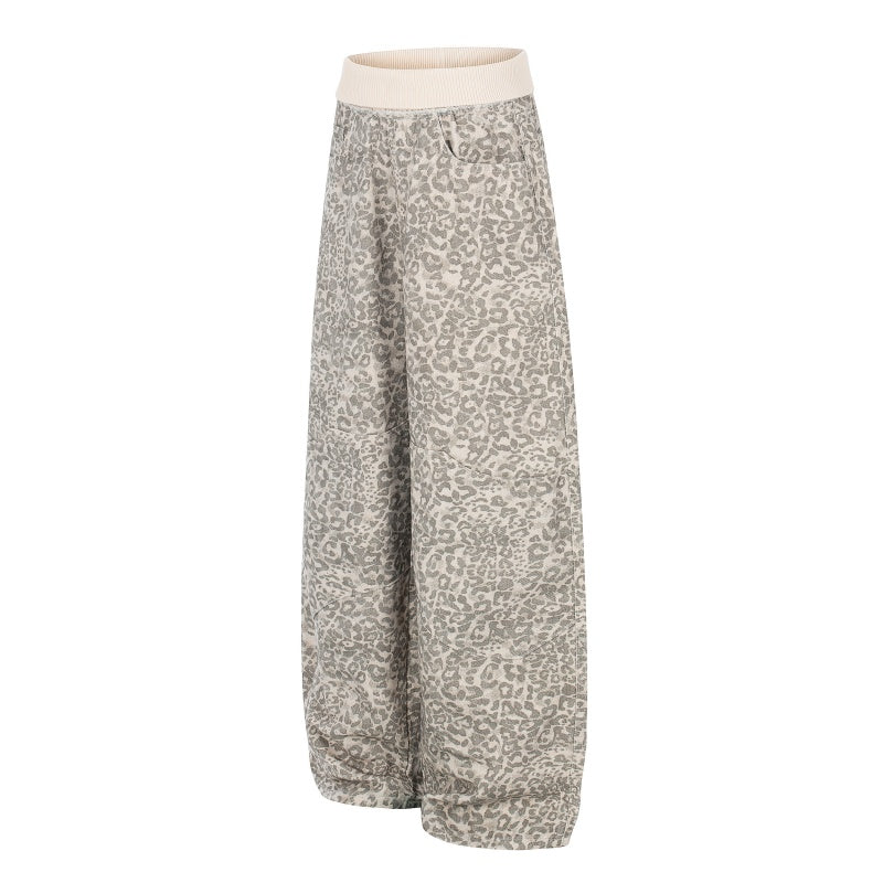 American-style streetwear harem pants Soft Textured Allover Print Apparel