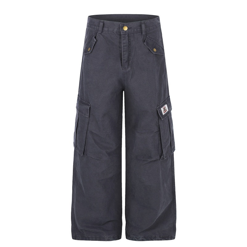 American-style streetwear harem pants Soft Twill Oversized Wide Silhouette