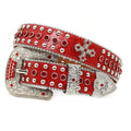 Hip-hop punk rhinestone belt full diamond fashionpunk