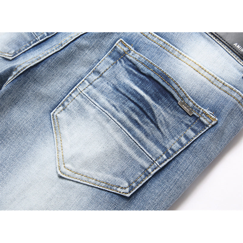 AMIRI Jeans High-quality distressed pure cotton