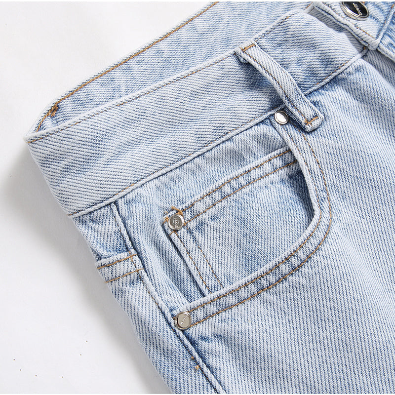 Mens Fashion Jeans Blue Ribbon 8862# Pure cotton high quality