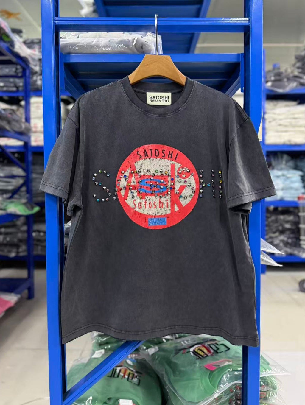 Satoshi Nakamoto t shirt High-quality heavyweight streetwear with a vintage, distressed aesthetic.