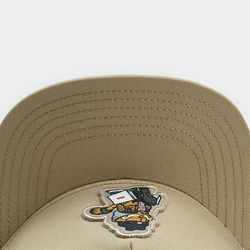 Trendy flat brimmed snapback hatscartoon
