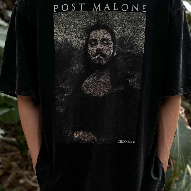 Unisex Vintage T Shirts Limited Edition: West Coast Street/Graffiti/Hip-Hop Style High-Street Short-Sleeve Tee â€?Heavyweight Fabric with Distressed Wash Finish and Direct-to-Garment White Ink Print.