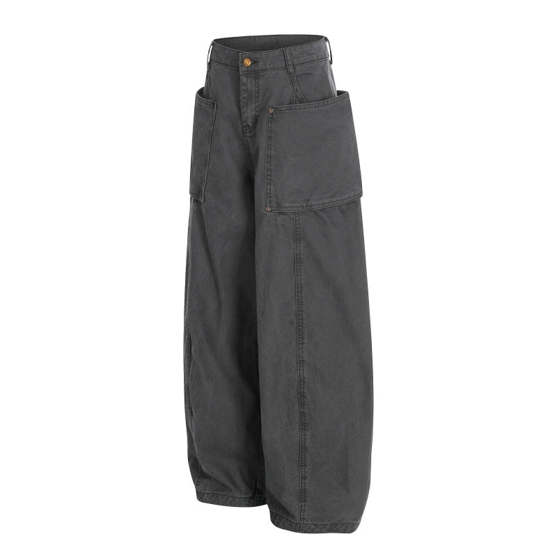 American-style streetwear harem pants Oversized Side Pocket Structured Apparel