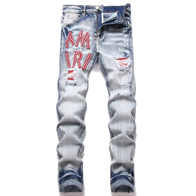 AMIRI Jeans High-quality distressed pure cotton