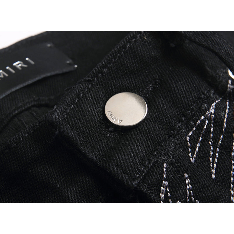 AMIRI Jeans High-quality distressed pure cotton