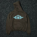 Unisex Vintage HoodieLittle Angel Exclusive â€?Vintage American-style hooded sweatshirt featuring a washed, distressed finish, handcrafted distressing details, a brushed texture, and a fleece-lined interior.