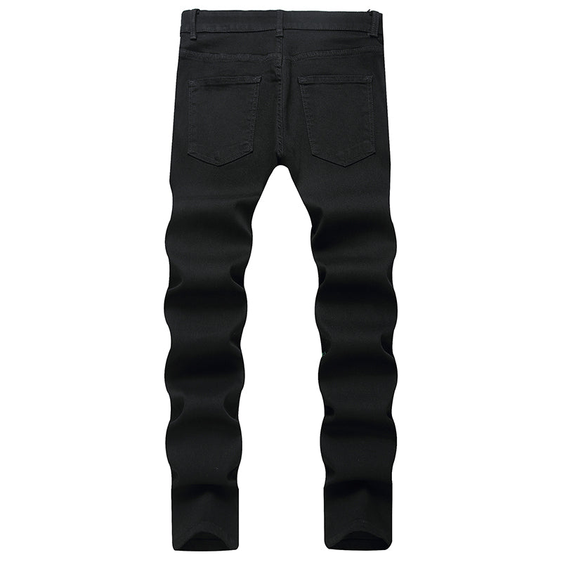 Mens Fashion Jeans Green glowing skull 5709# Pure cotton high quality