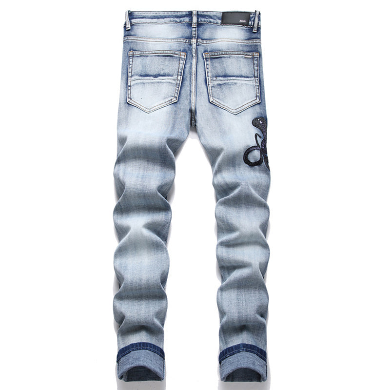 AMIRI Jeans High-quality distressed pure cotton