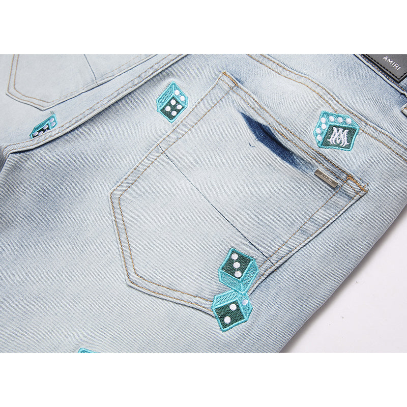 AMIRI Jeans High-quality distressed pure cotton