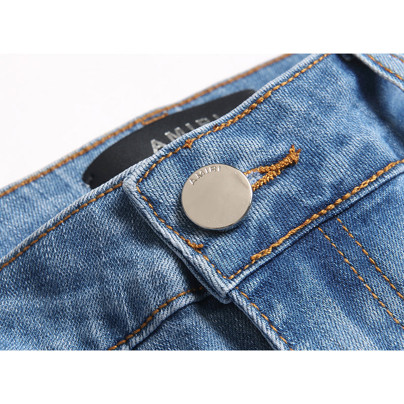 AMIRI Jeans High-quality distressed pure cotton