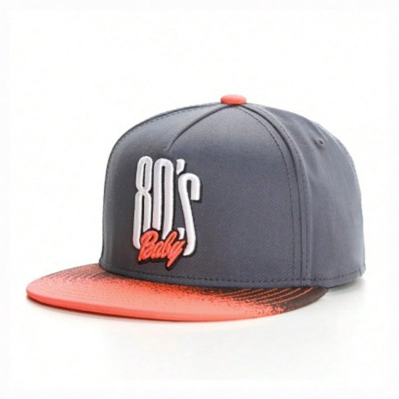 Trendy flat brimmed snapback hats80baby