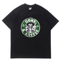 Mens T-shirt Vintage American-style Prank Starbucks