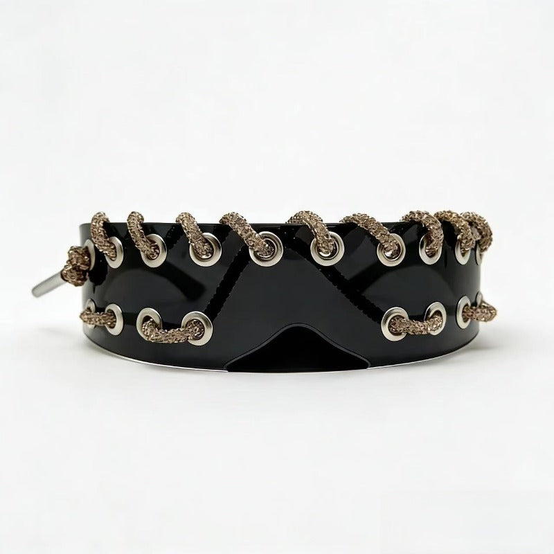 Trendy punk glasses y2k flash diamond