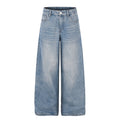 American-style streetwear harem pants Sparkle Studded Retro Denim Casual Wear