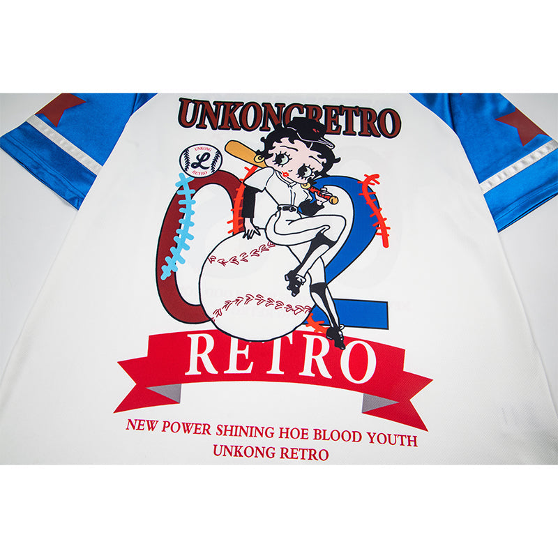 Unisex vintage T-shirt Polo shirt with a stand-up collar