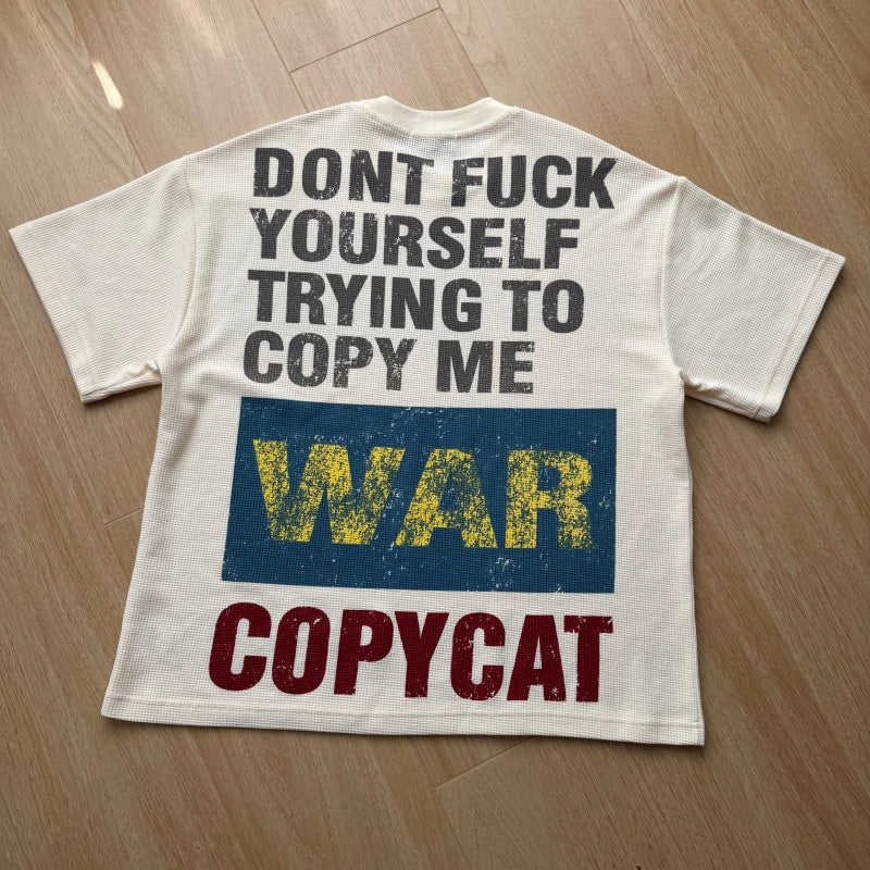 Unisex vintage T-shirt Eco-friendly distressed prints