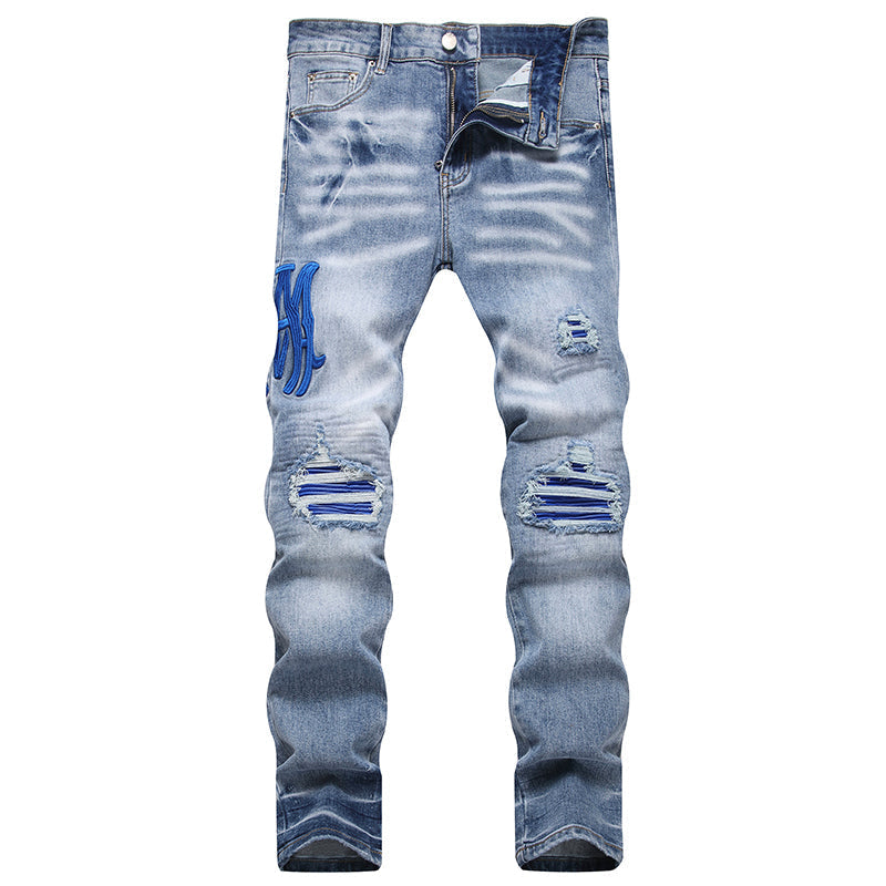 AMIRI Jeans High-quality distressed pure cotton