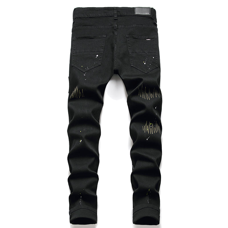 AMIRI Jeans High-quality distressed pure cotton