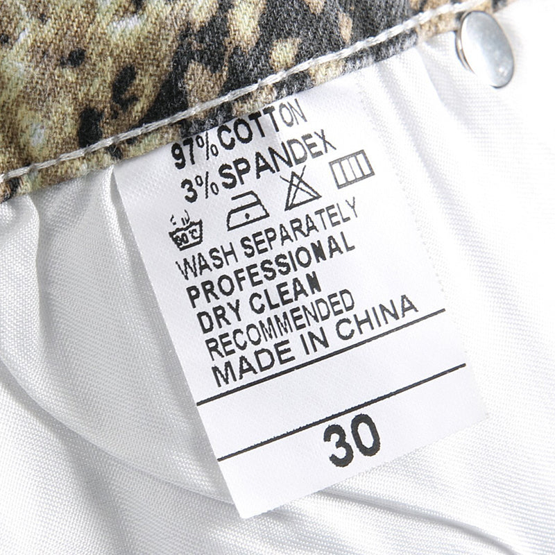 Mens Fashion Jeans Wrinkled snake pattern 583# Pure cotton high quality