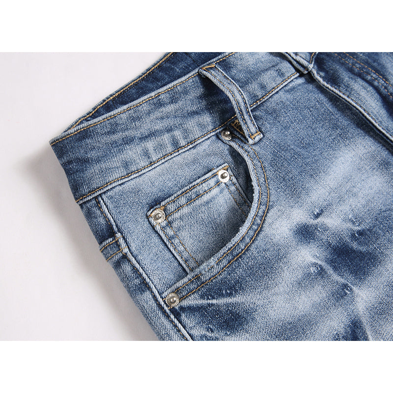 AMIRI Jeans High-quality distressed pure cotton