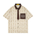 Unisex vintage T-shirt Polo shirt with a stand-up collar